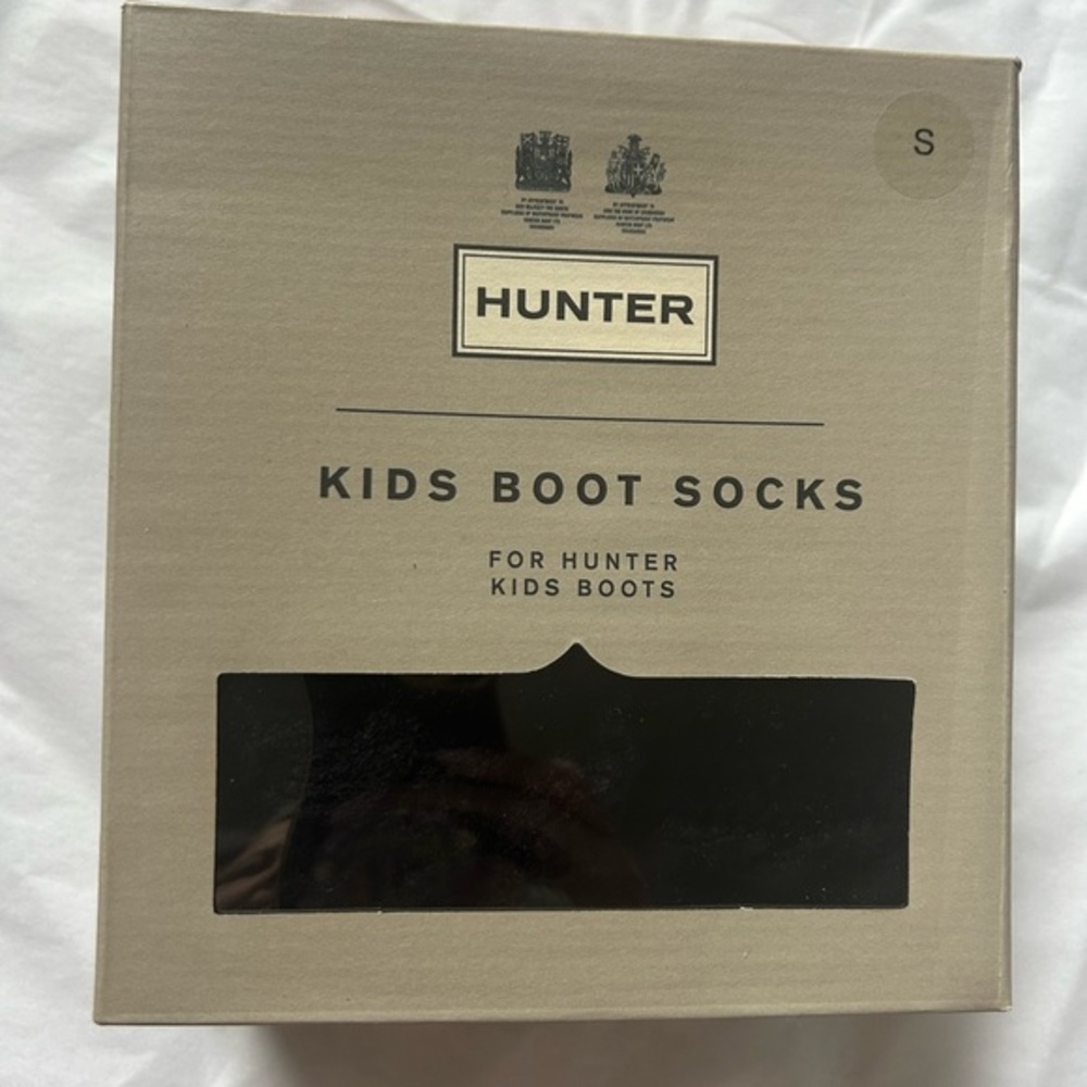 Hunter Kids Boot Socks - Black S